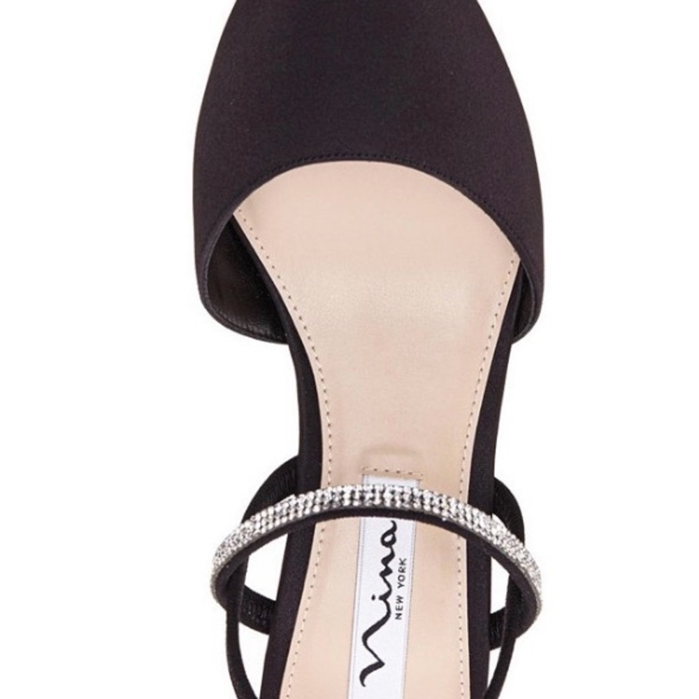 Nina Elegant Billie’s  Black Women's Slingback Evening Pumps - Picture 2 of 6